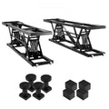 Car Lift, 25.6 Max. Height, 5, 000 LBS Capacity Portable Car Lift, with Extended-Length Plates, Heavy-Duty Carbon Steel Truck Lift with 120V Power Unit, Auto Car Jack Lifts for Home Garage Shop