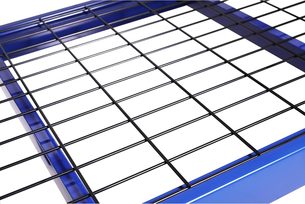 Garage Storage Shelves - Heavy Duty 4-Tier Adjustable Metal Wire Shelving Units with 8000 Lbs Total Capacity for Garage Basement Racking Organization - 72" H X 77" W X 24" D