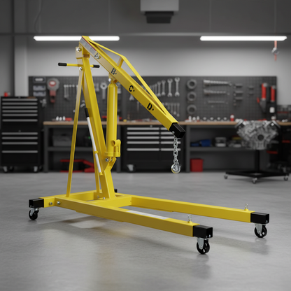 2,000 Lb. Capacity Engine Hoist with Telescopic Legs